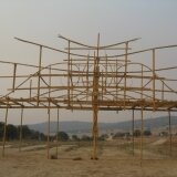 Building the main entrance to Boom Festival 2011-Portugal